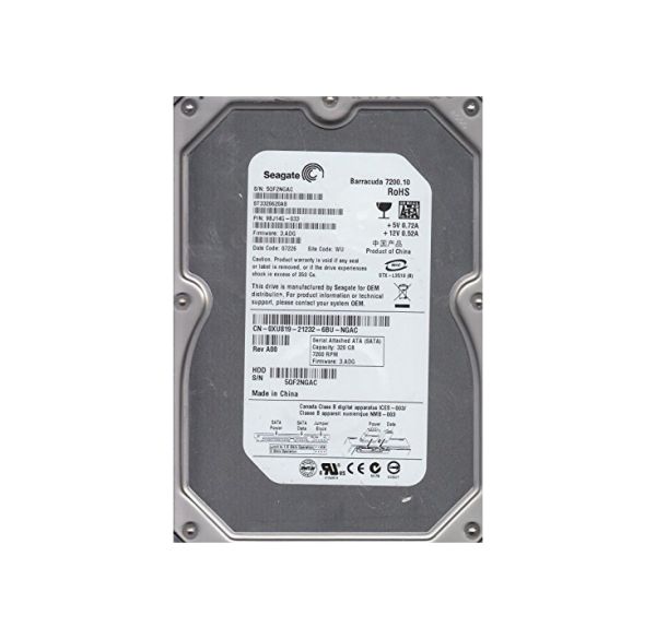 9BJ14G-033 Seagate BarraCuda 7200.1 320GB 7200RPM SATA 3Gb/s 16MB Cache 3.5-inch Hard Drive
