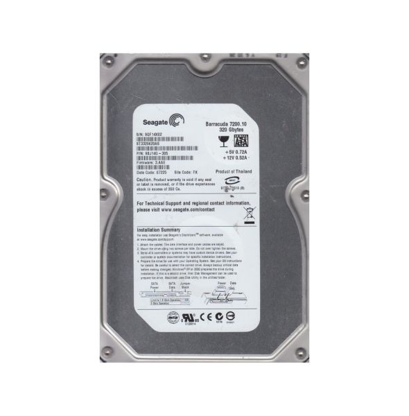 9BJ14G-305 Seagate 320GB 7200RPM SATA 3Gb/s 3.5-inch Hard Drive