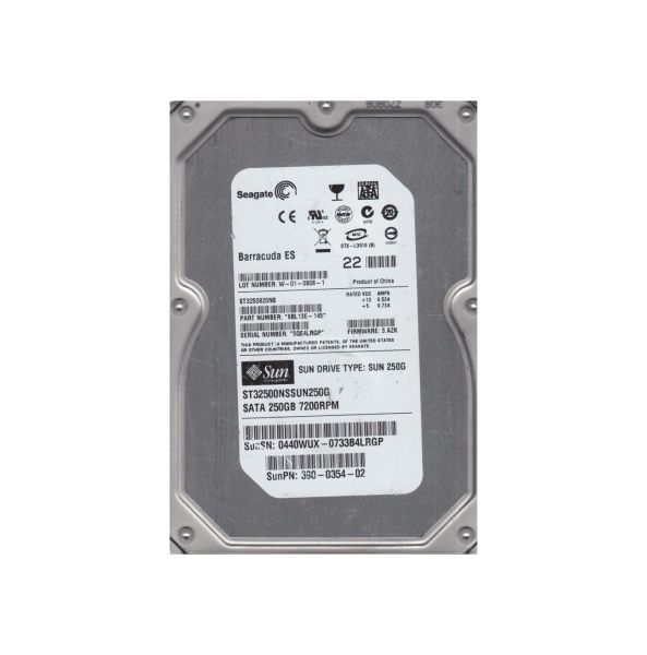 9BL13E-145 Seagate BarraCuda ES 250GB 7200RPM SATA 3Gb/s 8MB Cache 3.5-inch Hard Drive
