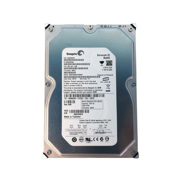 9BL14E-036 Seagate BarraCuda 250GB 7200RPM SATA 3Gb/s 16MB Cache 3.5-inch Hard Drive