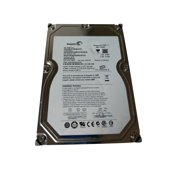 9BX154-501 Seagate 500GB 7200RPM SATA 3Gb/s 3.5-inch Hard Drive