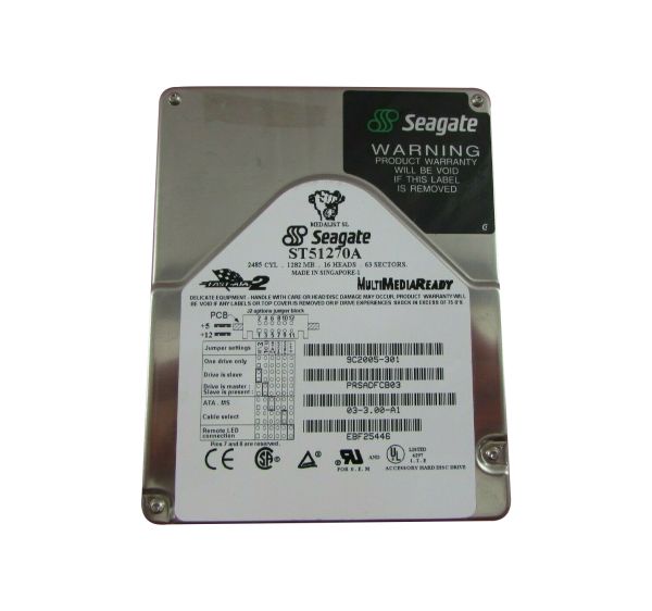 9C2005-301 Seagate Medalist 1270SL 1.28GB 5400RPM IDE/ATA 128KB Cache 3.5-inch Hard Drive