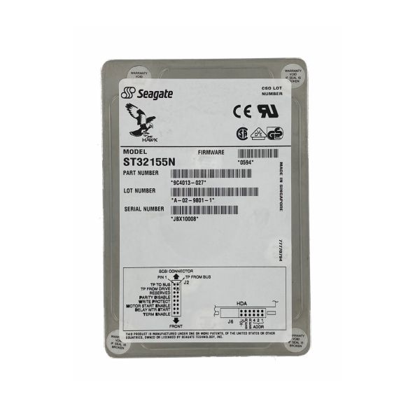 9C4013-027 Seagate Hawk 2XL 2.15GB 5400RPM Ultra SCSI 50-Pin 512KB Cache 3.5-inch Hard Drive