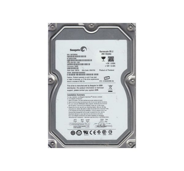 9CA152-303 Seagate BarraCuda ES.2 250GB 7200RPM SATA 3Gb/s 32MB Cache 3.5-inch Hard Drive