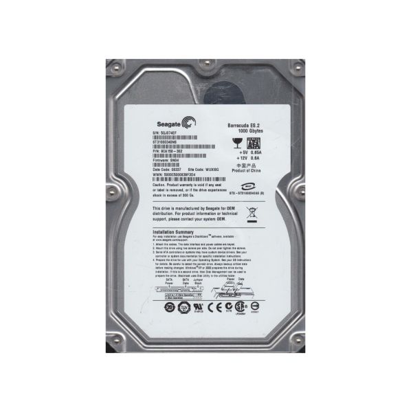 9CA158-302 Seagate 1TB 7200RPM SATA 3Gb/s 3.5-inch Hard Drive