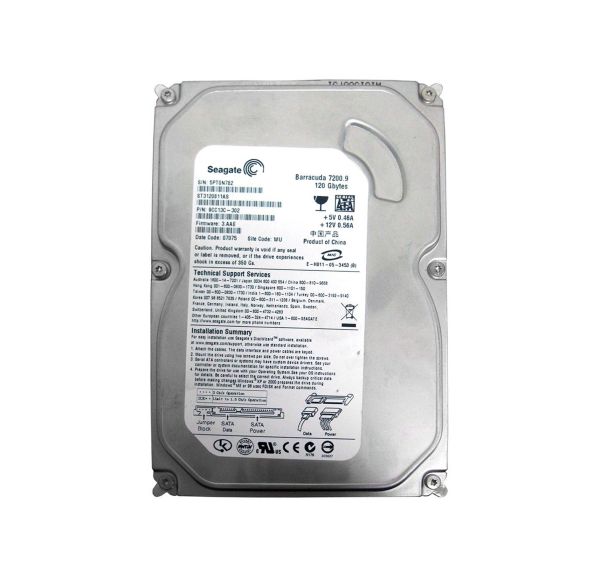 9CC13C-302 Seagate BarraCuda 7200.9 120GB 7200RPM SATA 3Gb/s 8MB Cache 3.5-inch Hard Drive