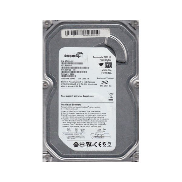 9CY132-190 Seagate 160GB 7200RPM SATA 3Gb/s 3.5-inch Hard Drive