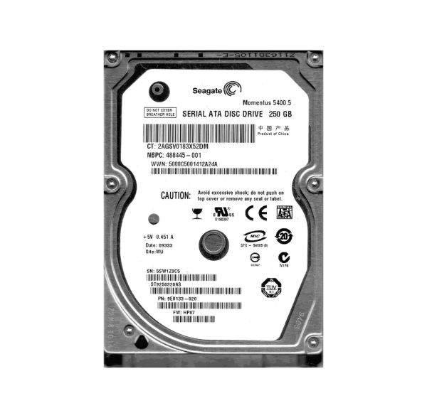 9EV133-020 Seagate Momentus 5400.5 250GB 5400RPM SATA 3Gb/s 8MB Cache 2.5-inch Hard Drive