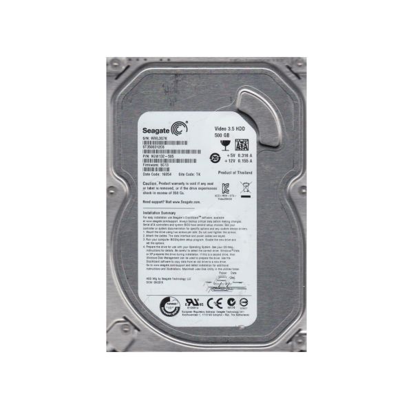 9GW132-505 Seagate Pipeline HD.2 500GB 5900RPM SATA 3Gb/s 8MB Cache 3.5-inch Hard Drive