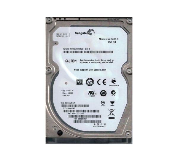 9HH132-286 Seagate 250GB 5400RPM SATA 3Gb/s 2.5-inch Hard Drive
