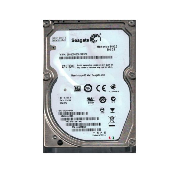 9HH134-142 Seagate 500GB 5400RPM SATA 3Gb/s 2.5-inch Hard Drive