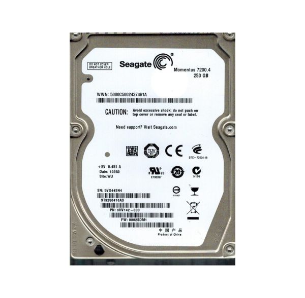 9HV142-300 Seagate 250GB 7200RPM SATA 1.5Gb/s 2.5-inch Hard Drive