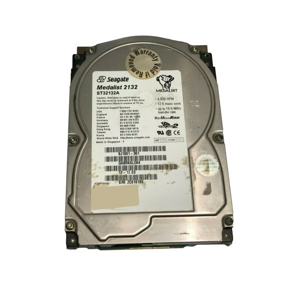 9J1001-301 Seagate Medalist 2132 2.1GB 4500RPM IDE/ATA 128KB Cache 3.5-inch Hard Drive