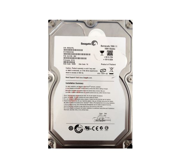 9JU138-302 Seagate BarraCuda 7200.11 1.5TB 7200RPM SATA 3Gb/s 32MB Cache 3.5-inch Hard Drive