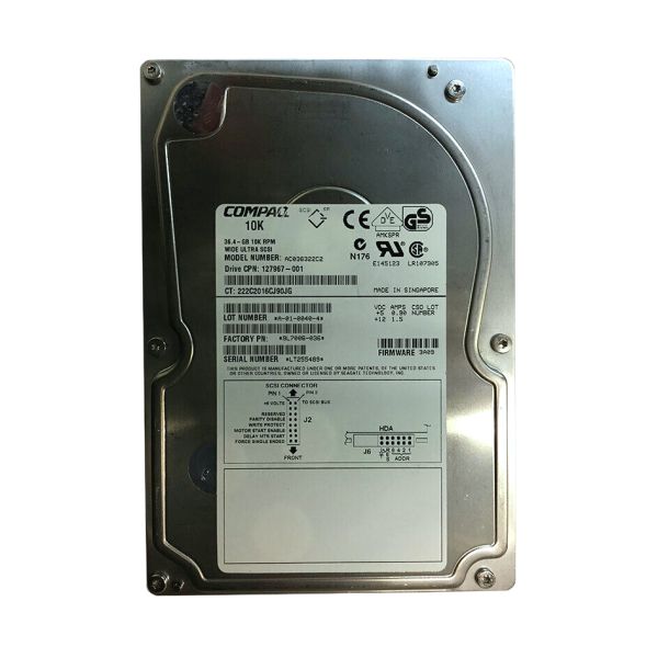 9L7006-036 Seagate Cheetah 36.4GB 10000RPM Wide Ultra2 SCSI 80-Pin 1MB Cache 3.5-inch Hard Drive