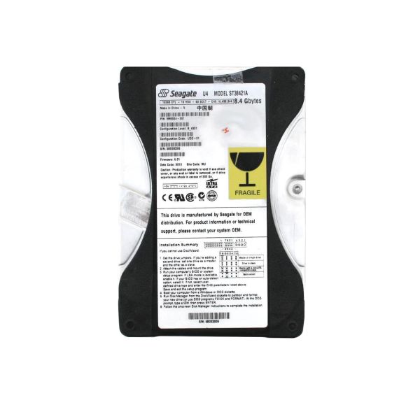 9M9004-001 Seagate U4 8.4GB 5400RPM ATA-66 256KB Cache 3.5-inch Hard Drive