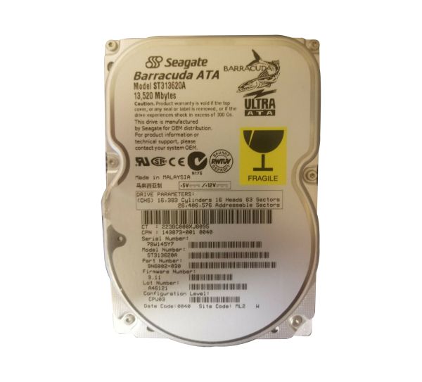 9N6002-030 Seagate Medalist 13620A 13.6GB 7200RPM ATA-66 512KB Cache 3.5-inch Hard Drive