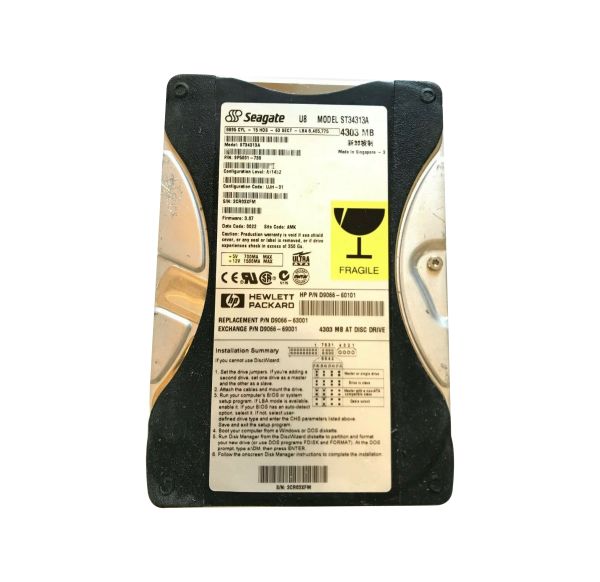 9P5001-730 Seagate 4GB 5400RPM ATA-66 3.5-inch Hard Drive