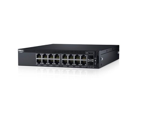 9PN0D Dell PowerConnect X-Series X1018P 16 x Ports 10/100/1000 PoE + 2 x Gigabit SFP Layer 2 Managed Rack-Mountable Gigabit Ethernet Switch