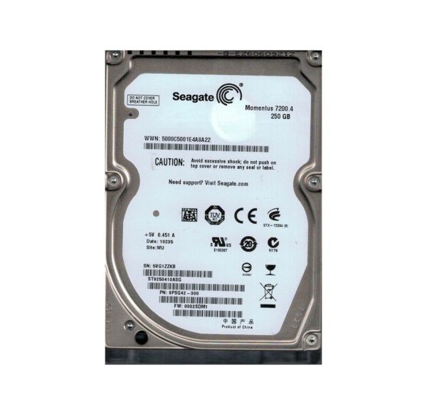9PSG42-300 Seagate Momentus 7200.4 250GB 7200RPM SATA 3Gb/s 16MB Cache 2.5-inch Hard Drive