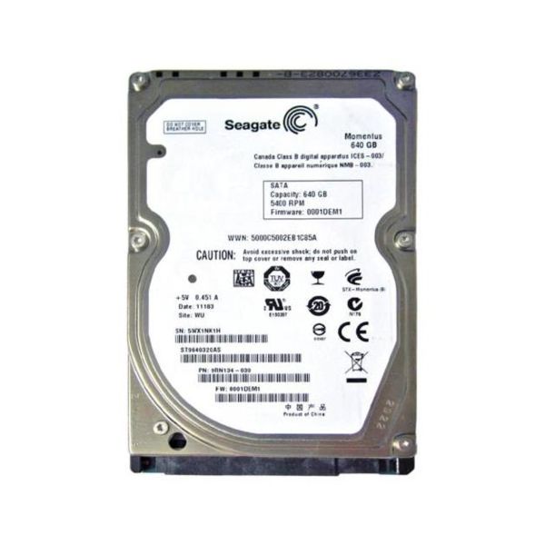 9RN134-030 Seagate 640GB 5400RPM SATA 3Gb/s 2.5-inch Hard Drive