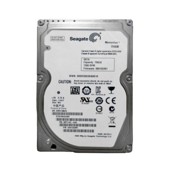 9RT14G-030 Seagate 750GB 7200RPM SATA 3Gb/s 2.5-inch Hard Drive