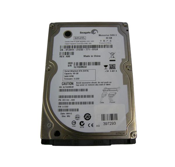 9S1132-030 Seagate Momentus 5400.3 80GB 5400RPM SATA 1.5Gb/s 8MB Cache 2.5-inch Hard Drive