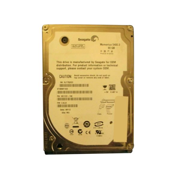 9S1132-196 Seagate 80GB 5400RPM SATA 1.5Gb/s 2.5-inch Hard Drive