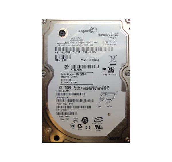 9S1133-030 Seagate Momentus 5400.3 120GB 5400RPM SATA 1.5Gb/s 8MB Cache 2.5-inch Hard Drive