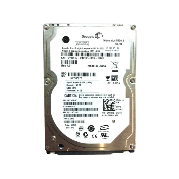 9S113C-031 Seagate Momentus 5400.3 60GB 5400RPM SATA 1.5Gb/s 8MB Cache 2.5-inch Hard Drive