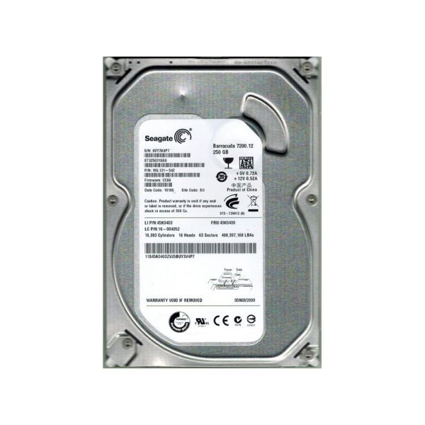 9SL131-542 Seagate 250GB 7200RPM SATA 3.5-inch Hard Drive