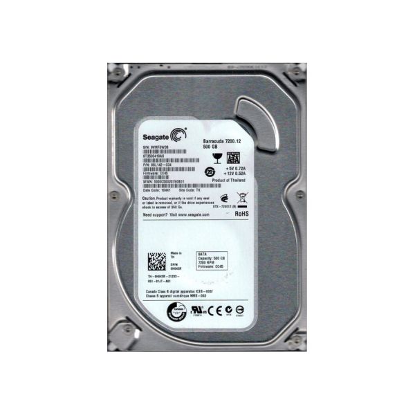9SL142-034 Seagate BarraCuda 7200.12 500GB 7200RPM SATA 3Gb/s 16MB Cache 3.5-inch Hard Drive