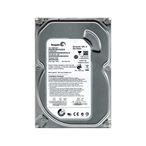 9SL142-300 Seagate BarraCuda 7200.12 500GB 7200RPM SATA 3Gb/s 16MB Cache 3.5-inch Hard Drive