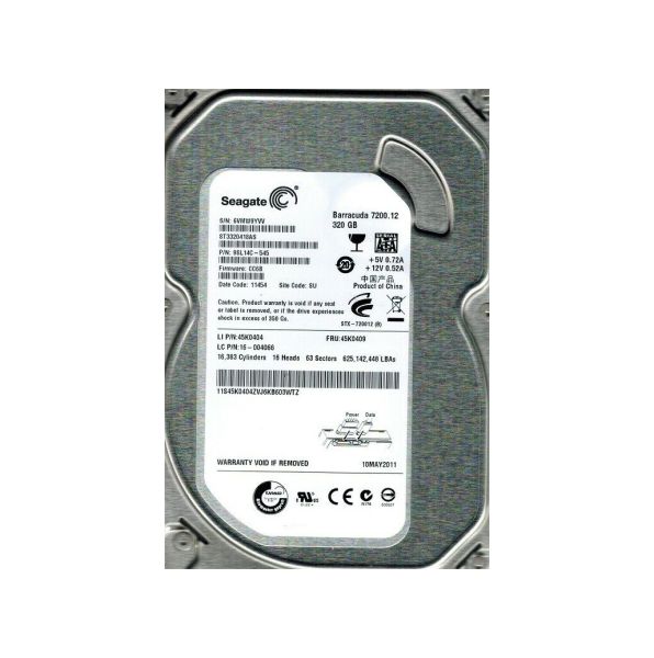 9SL14C-545 Seagate 320GB 7200RPM SATA 3Gb/s 3.5-inch Hard Drive