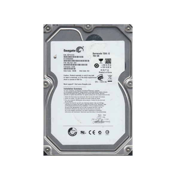 9SL153-301 Seagate BarraCuda 7200.12 750GB 7200RPM SATA 3Gb/s 32MB Cache 3.5-inch Hard Drive