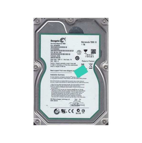 9SL154-303 Seagate 1TB 7200RPM SATA 3Gb/s 3.5-inch Hard Drive