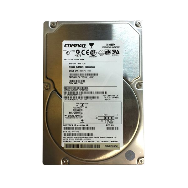 9T9001-030 Seagate 36.4GB 10000RPM Ultra-3 SCSI Hot Pluggable Hard Drive