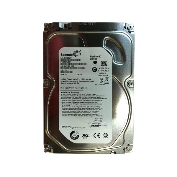 9UY166-262 Seagate Pipeline HD 2TB 5900RPM SATA 3Gb/s 64MB Cache 3.5-inch Hard Drive