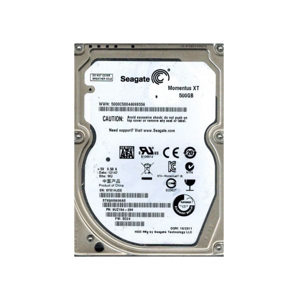 9UZ154-286 Seagate 500GB 7200RPM SATA 3Gb/s 2.5-inch Hard Drive