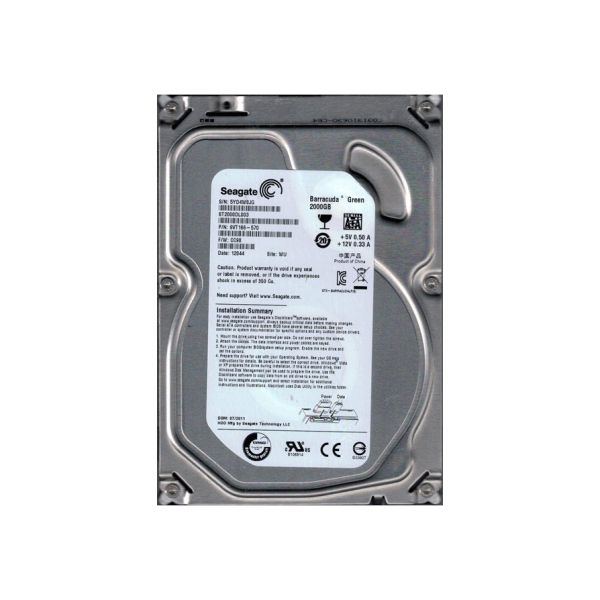 9VT166-570 Seagate BarraCuda Green 2TB 5900RPM SATA 6Gb/s 64MB Cache 3.5-inch Hard Drive