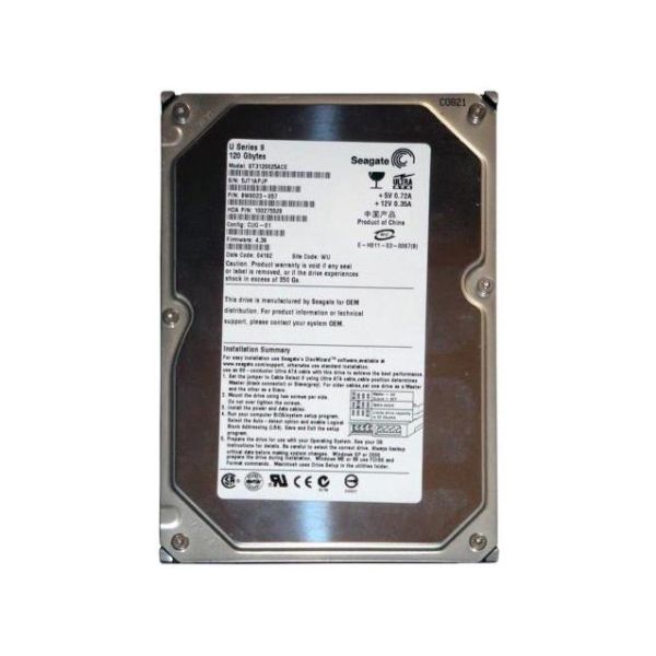 9W6023-057 Seagate U9 120GB 7200RPM ATA-100 2MB Cache 3.5-inch Hard Drive