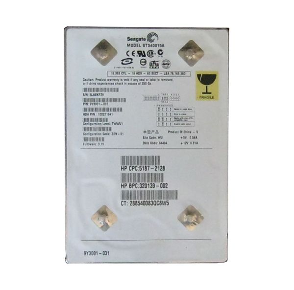 9Y3001-031 Seagate BarraCuda 5400.1 40GB 5400RPM ATA-100 2MB Cache 3.5-inch Hard Drive