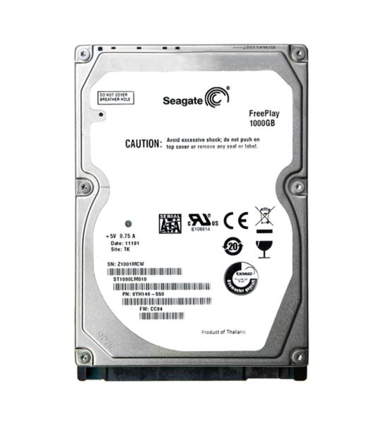 9YH146-550 Seagate 1TB 5400RPM SATA 3Gb/s 2.5-inch Hard Drive