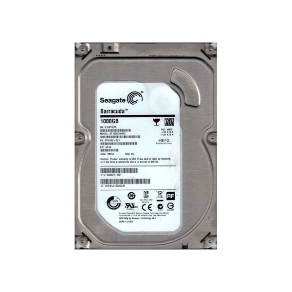 9YN162-021 Seagate 1TB 7200RPM SATA 6Gb/s 3.5-inch Hard Drive