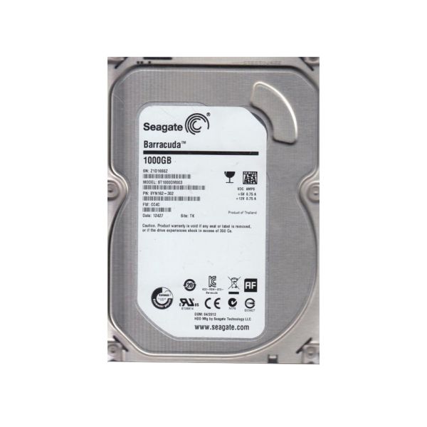 9YN162-302 Seagate 1TB 7200RPM SATA 6Gb/s 3.5-inch Hard Drive