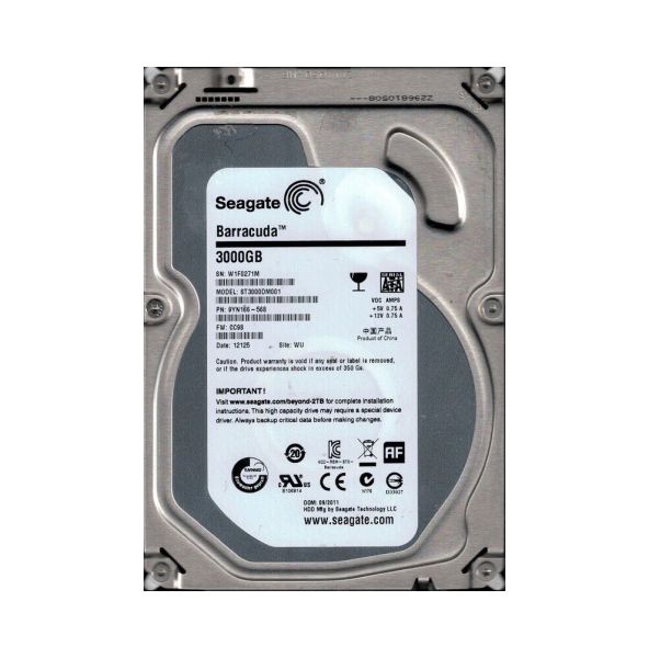 9YN166-568 Seagate 3TB 7200RPM SATA 6Gb/s 3.5-inch Hard Drive