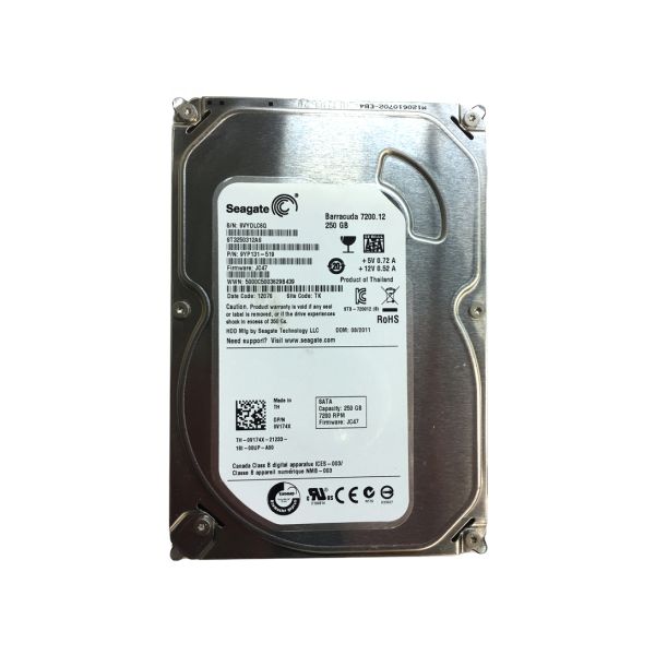 9YP131-519 Seagate 250GB 7200RPM SATA 6Gb/s 8MB Cache 3.5-inch Hard Drive