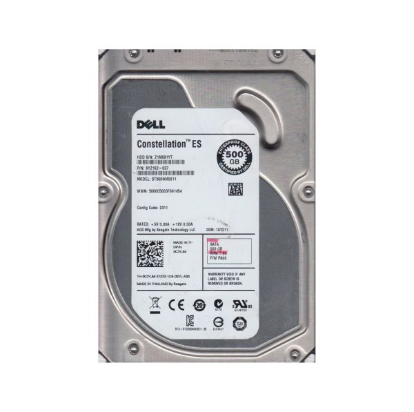 9YZ162-037 Seagate 500GB 7200RPM SATA 6Gb/s 3.5-inch Hard Drive