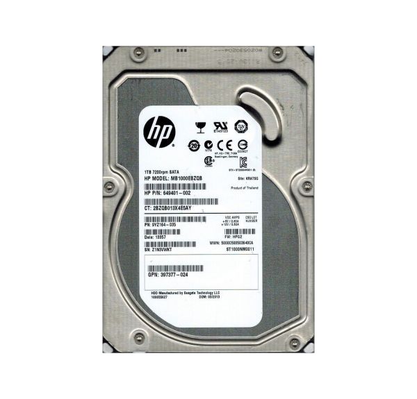 9YZ164-035 Seagate 1TB 7200RPM SATA 6Gb/s 3.5-inch Hard Drive