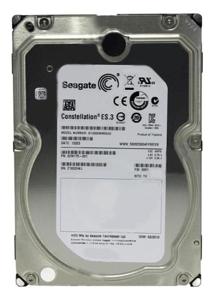 9ZM175-001 Seagate Constellation ES.3 2TB 7200RPM SATA 6Gb/s 128MB Cache (CE) 3.5-inch Hard Drive